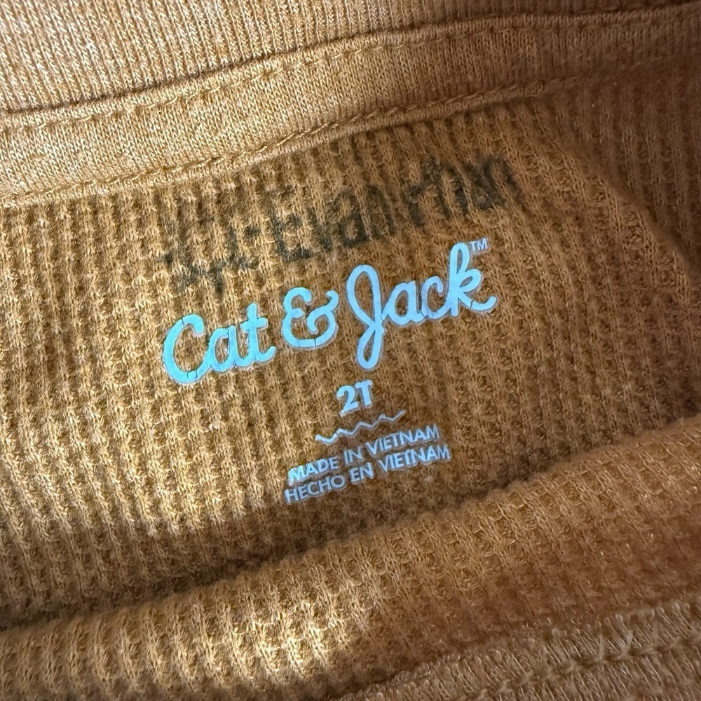 Cat & Jack Waffle Knit Thermal Shirts Toddler Multicolor 2T - Picture 4 of 4